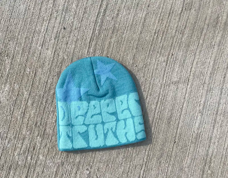 RetailPlug beanie hat, black knit beanie with folded cuff, cozy winter accessory for cold weather.