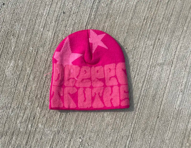 Gray beanie hat by RetailPlug with a soft knit texture, perfect for cold weather and casual style.